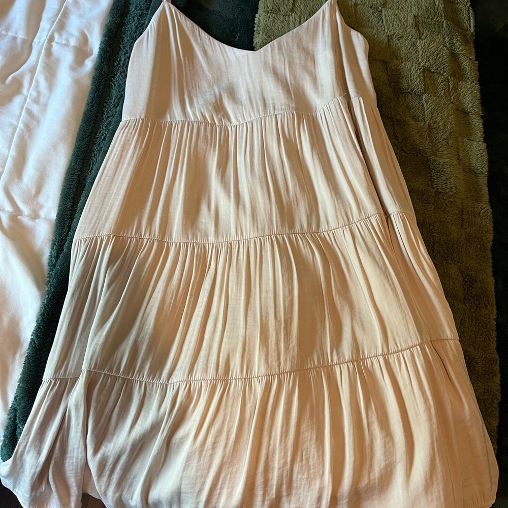 Naked Zebra Cream Sleeveless Dress
